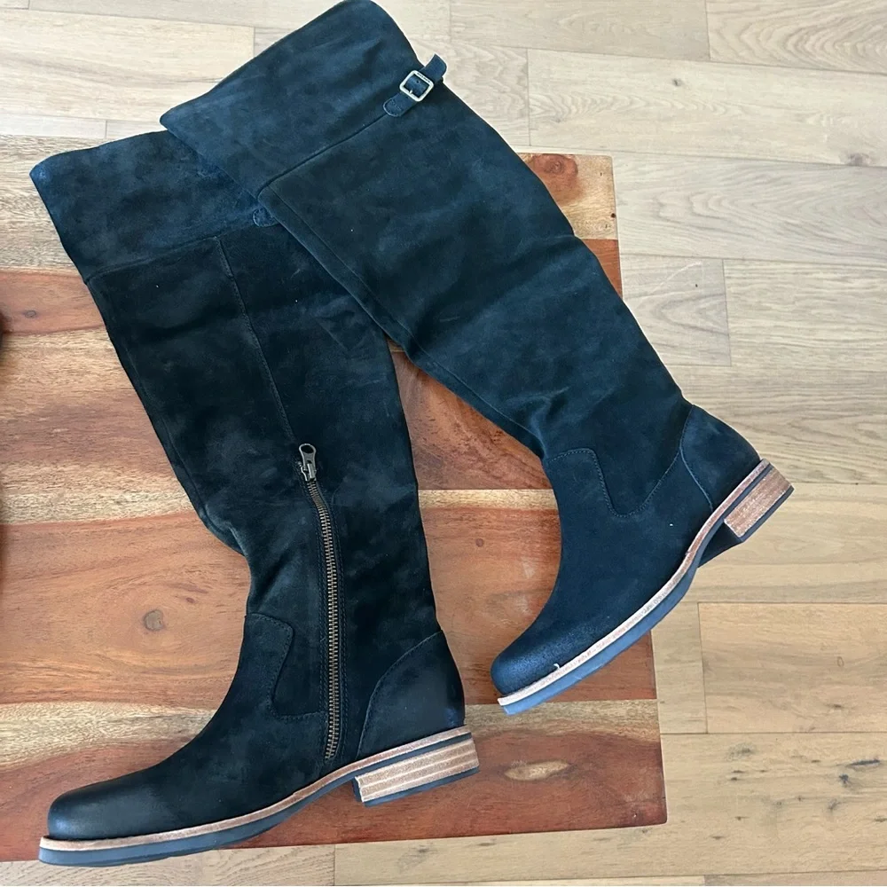 New Kork Ease Addison Suede Over The Knee Boots